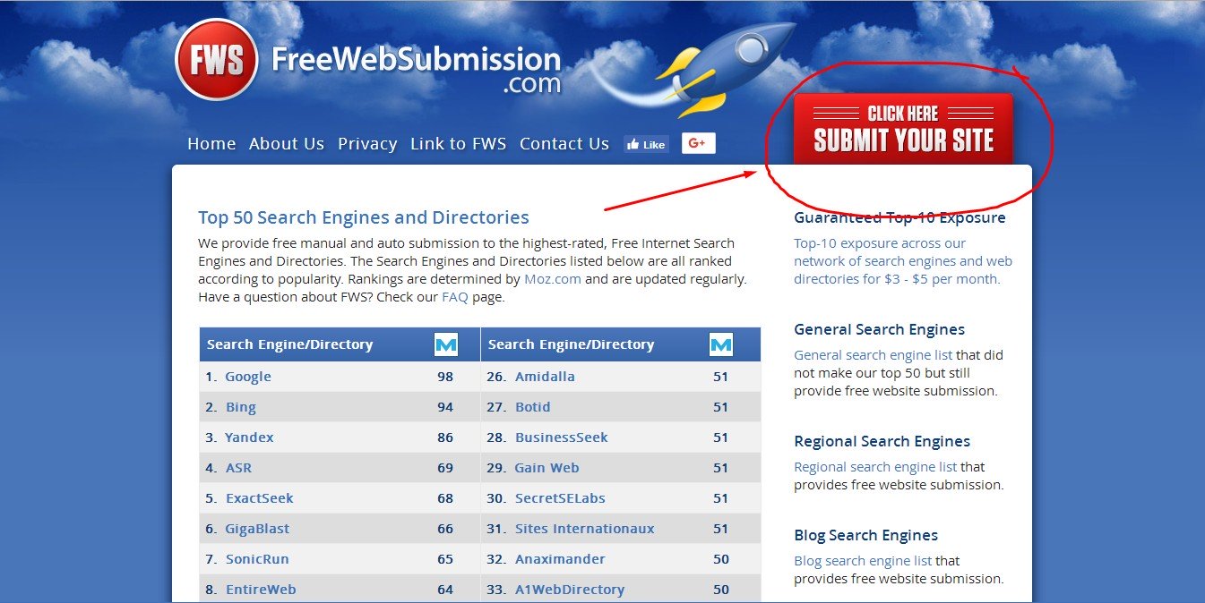 Cara Submit atau Mendaftarkan Blog Di 50 Lebih Search Engine