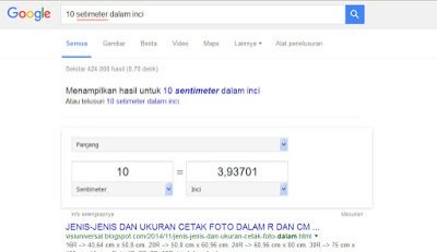 Hal Menarik yang Bisa Di lakukan Google Search - menconversi Ukuran